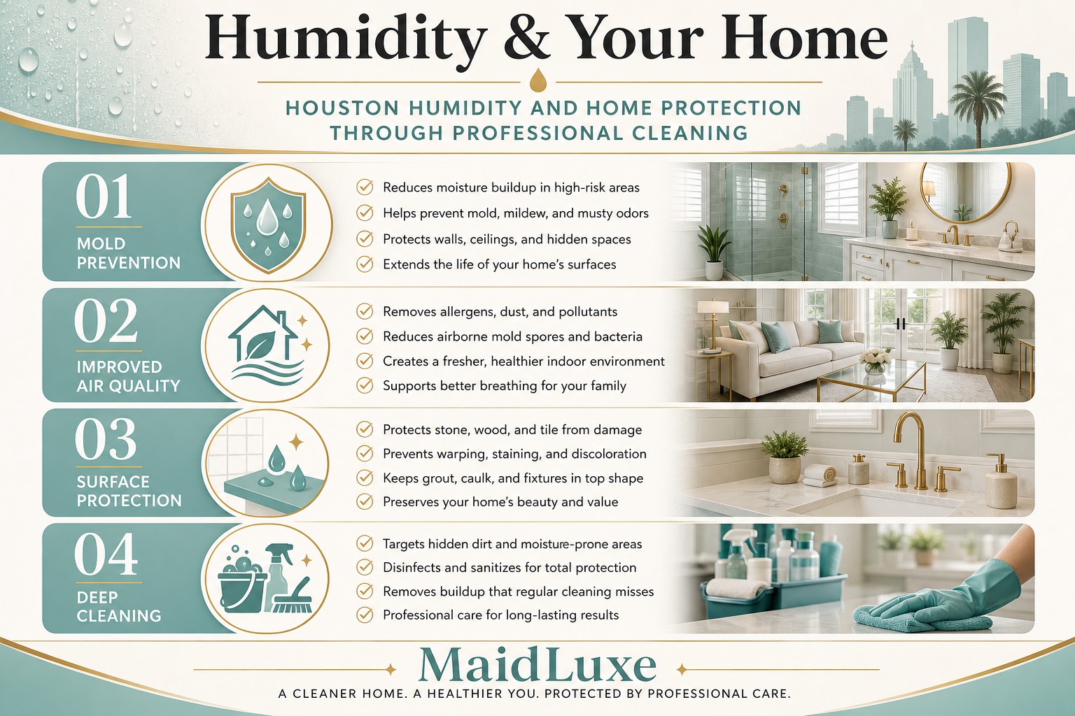 Houston Humidity and Home Cleaning for Pearland Homeowners - MaidLuxe