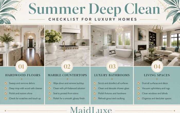 Summer Deep Cleaning Checklist for West University Place Texas - MaidLuxe