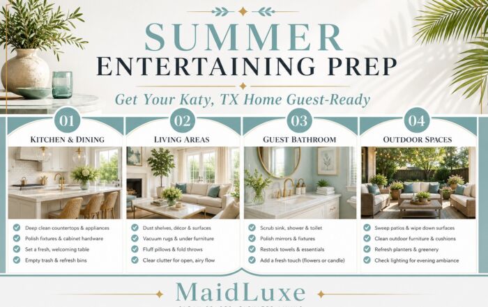 Summer Entertaining Prep for Katy Texas - MaidLuxe