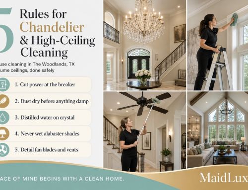 The Woodlands House Cleaning: Chandeliers & High Ceilings